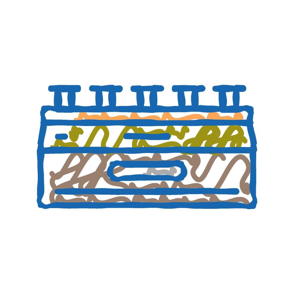 sulfide ore processing copper icon doodle illustration vector