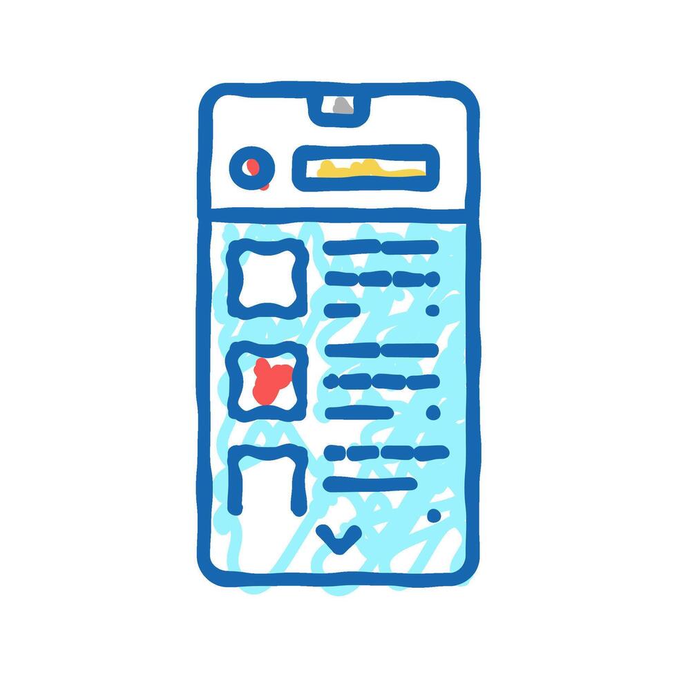 commerce application icon doodle illustration vector