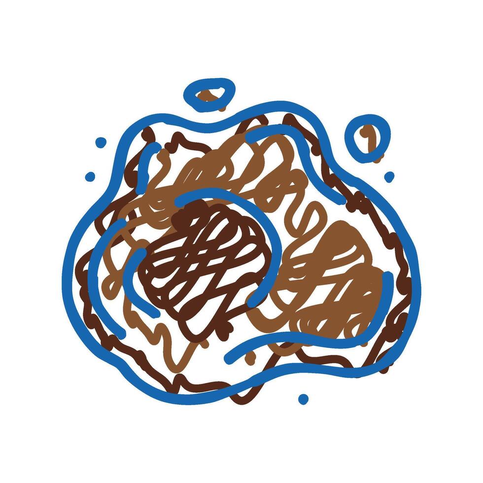 splash soy sauce food icon doodle illustration vector