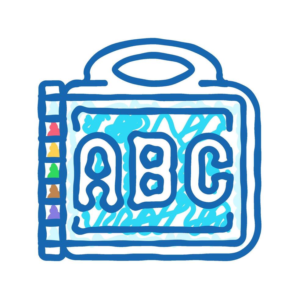 educational book toy child game play icon doodle illustration vector