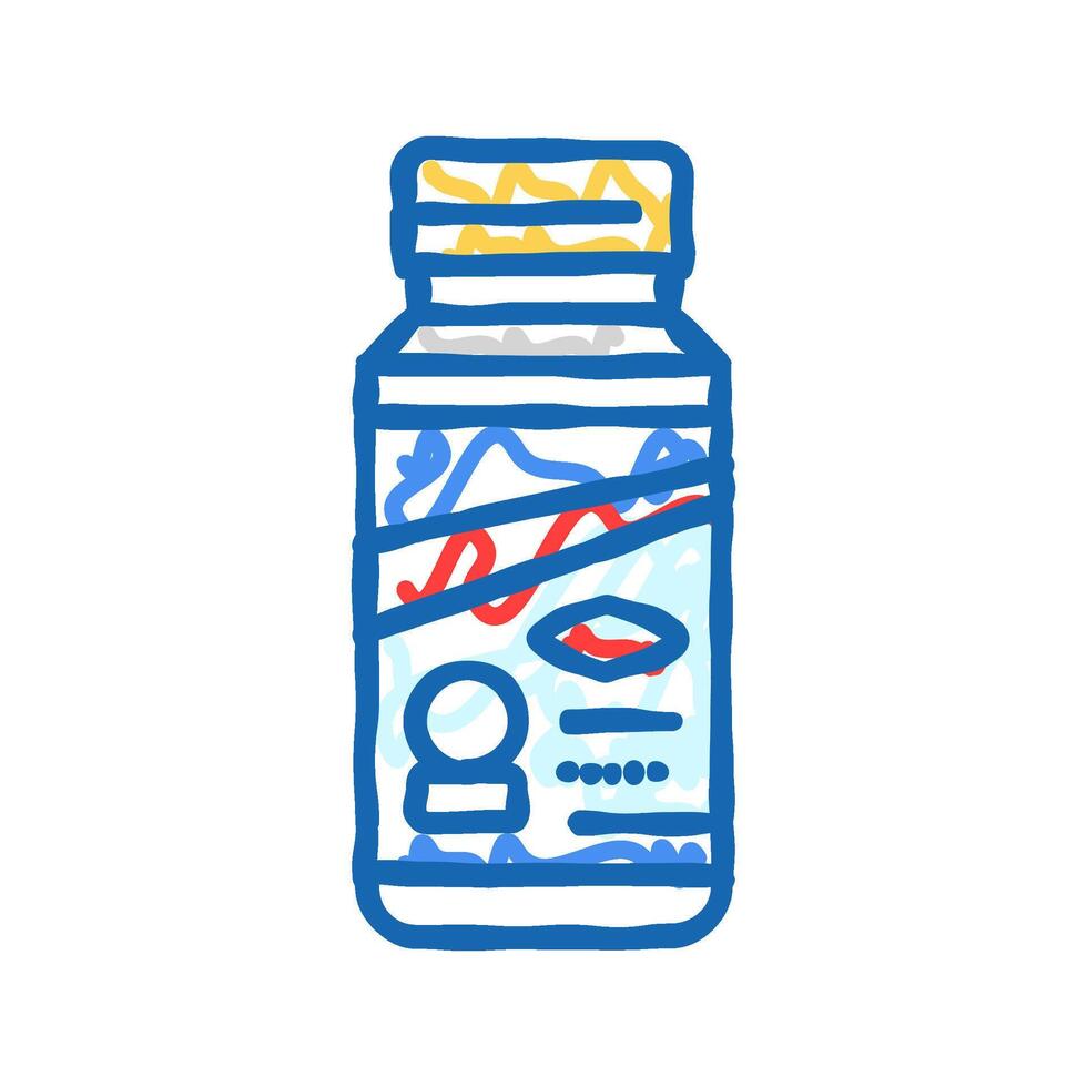 tablet bleach icon doodle illustration vector