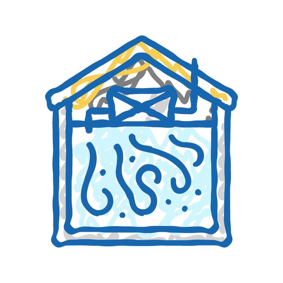 air circulation ventilation icon doodle illustration vector