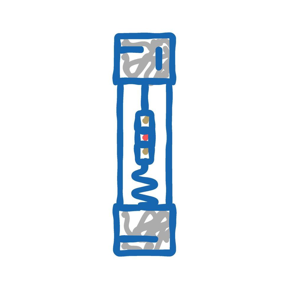 thermistor electronic component icon doodle illustration vector