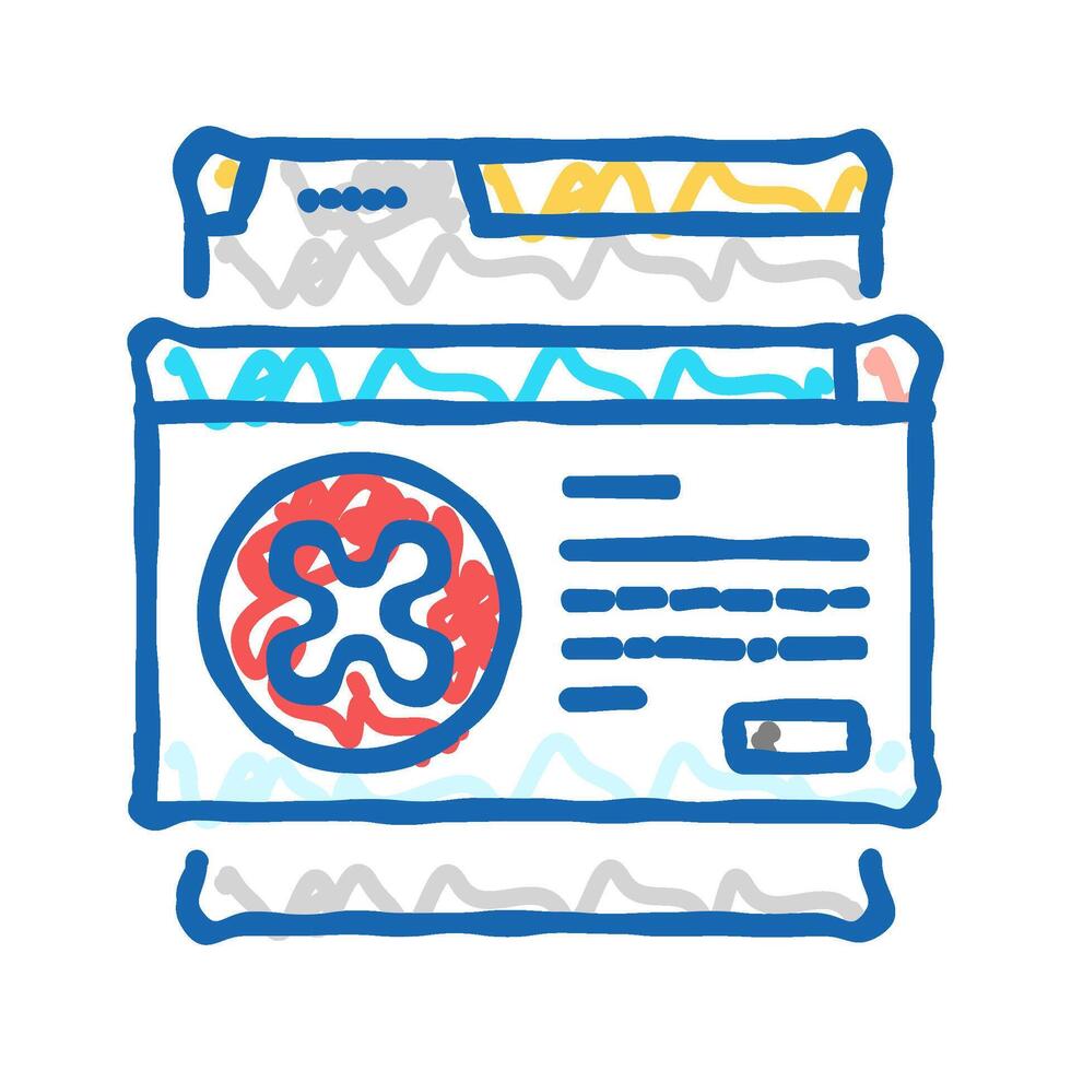 file deny icon doodle illustration vector