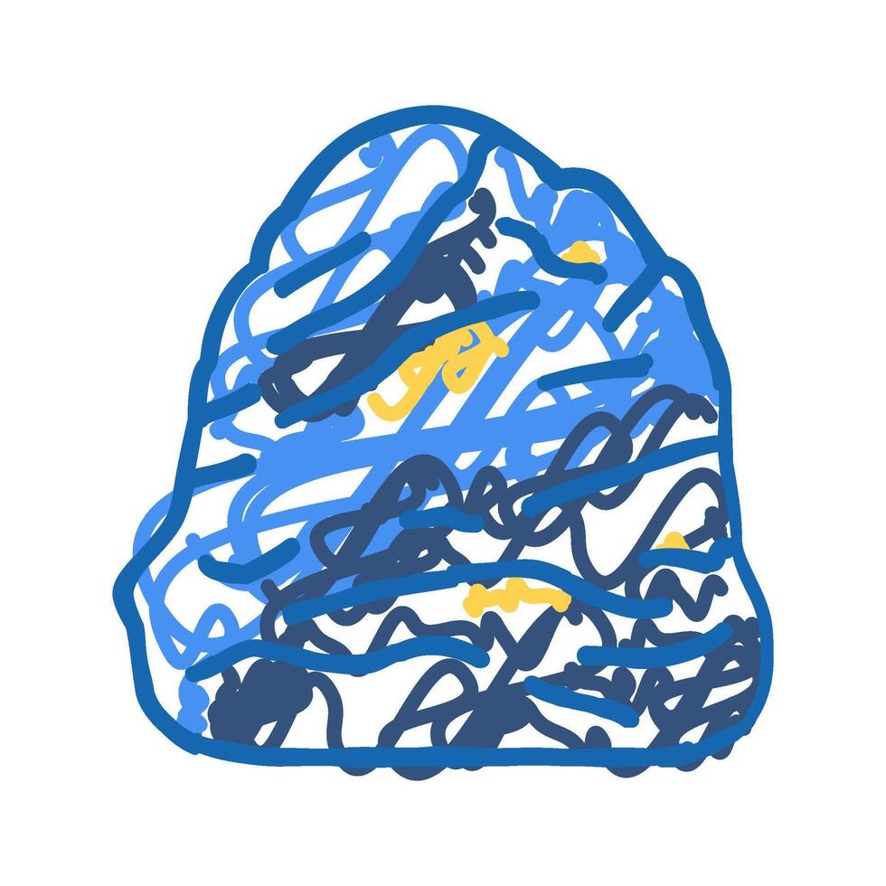 lapis lazuli stone rock icon doodle illustration vector