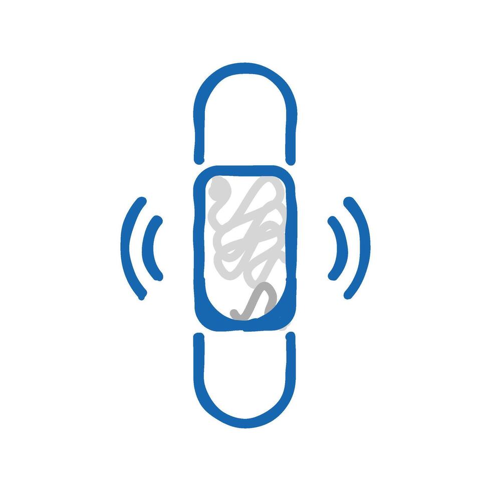thin transparent scroll icon doodle illustration vector
