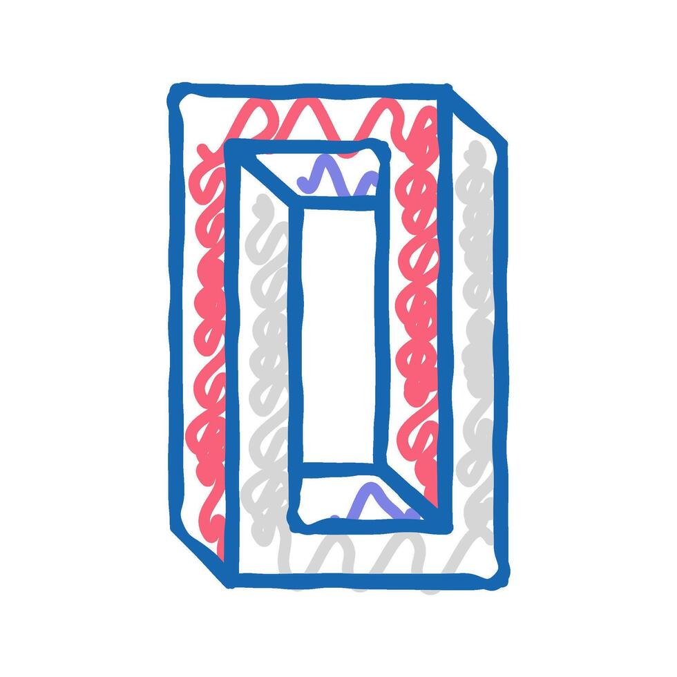 unreal impossible geometric shape icon doodle illustration vector