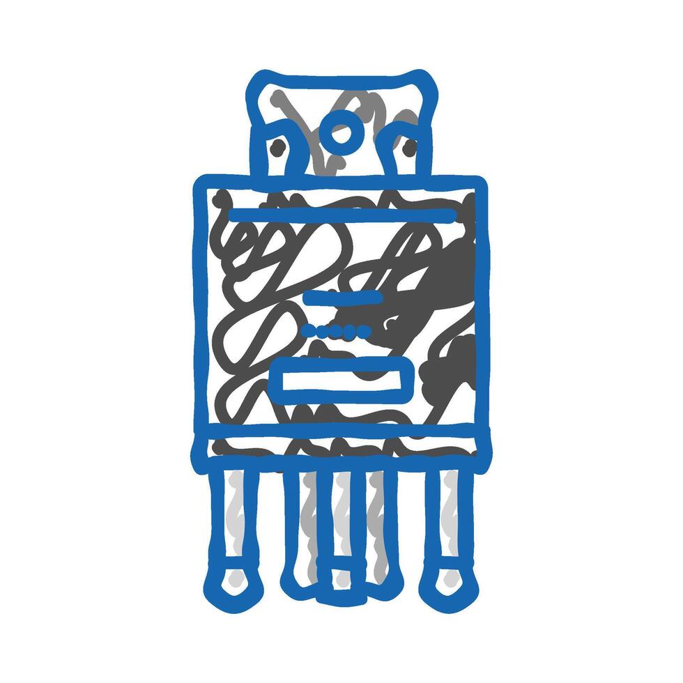 relay electronic component icon doodle illustration vector