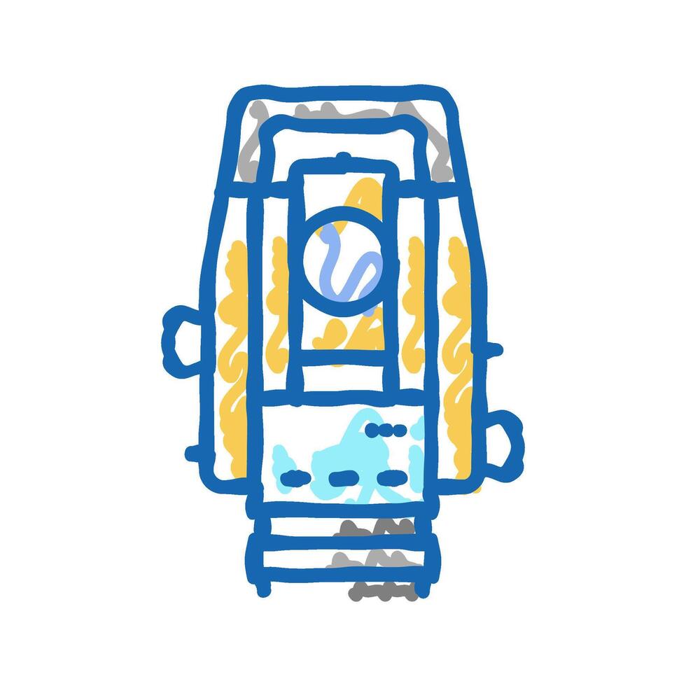 surveying tools mining icon doodle illustration vector