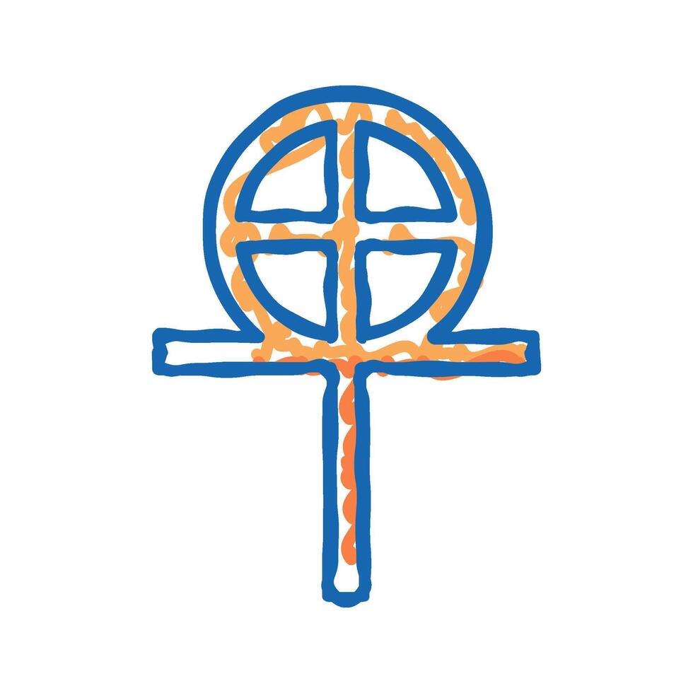 gnosticism religion icon doodle illustration vector