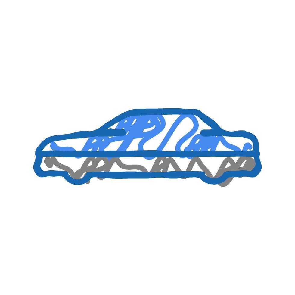 car cover accessory icon doodle illustration vector