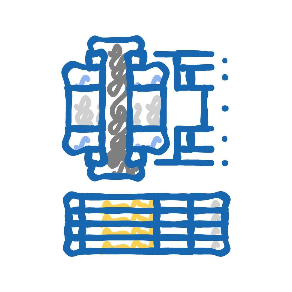 tolerance analysis mechanical engineer icon doodle illustration vector