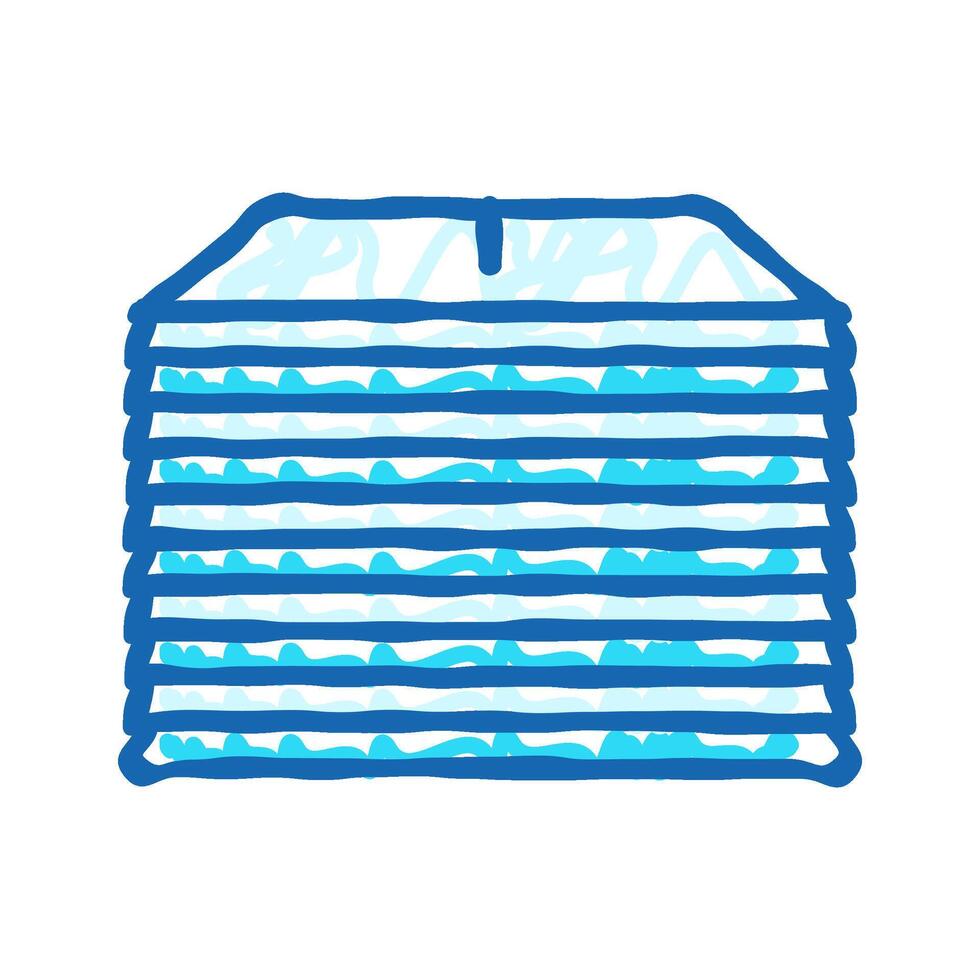 stack folded paper towels icon doodle illustration vector