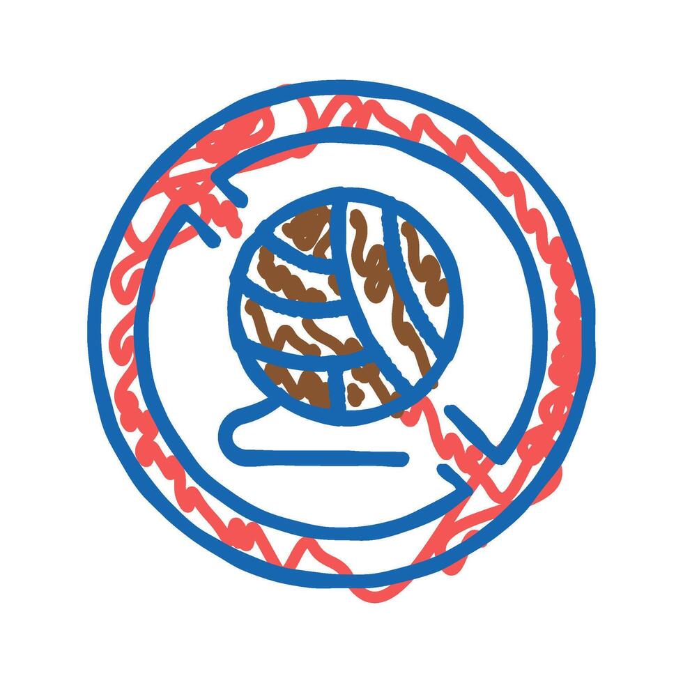 avoid allergens dry skin icon doodle illustration vector