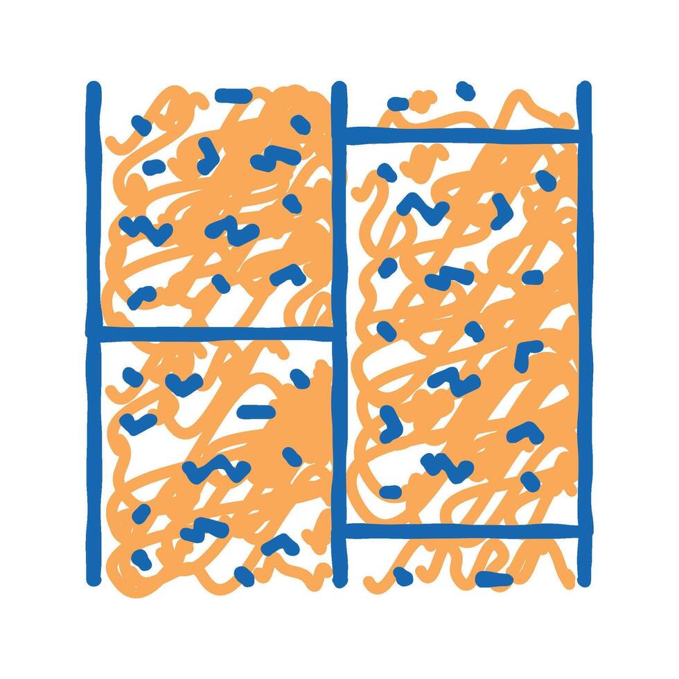 cork floor icon doodle illustration vector