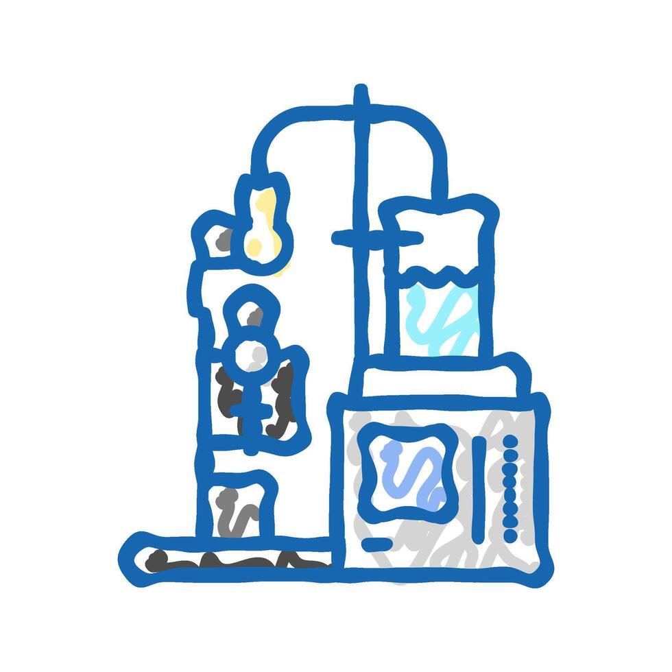 corrosion testing materials engineering icon doodle illustration vector