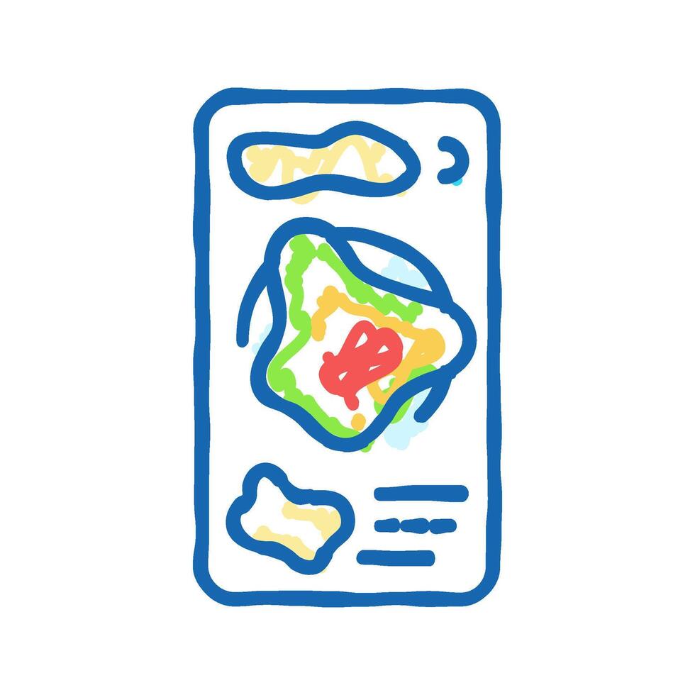 heatmap ux ui design icon doodle illustration vector