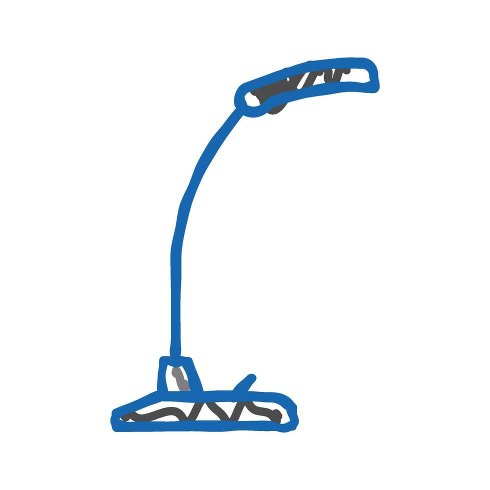 desktop table lamp icon doodle illustration vector