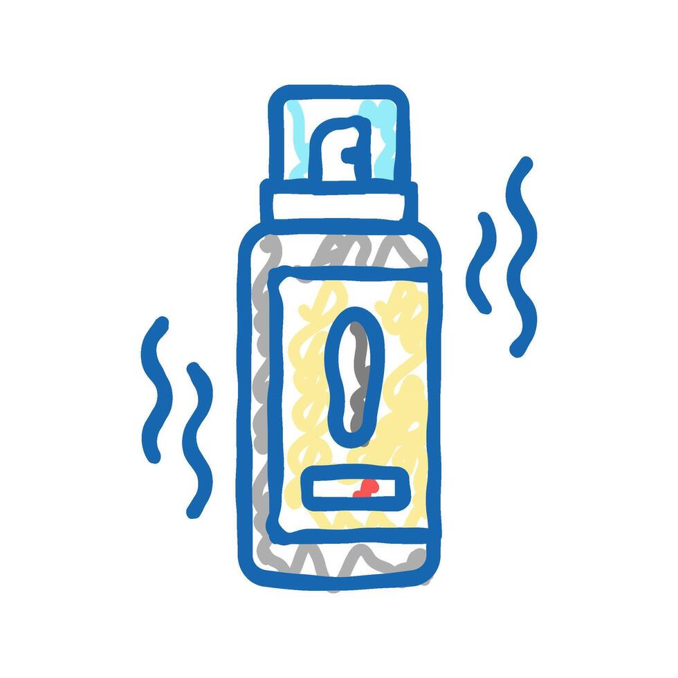 deodorant shoe care icon doodle illustration vector