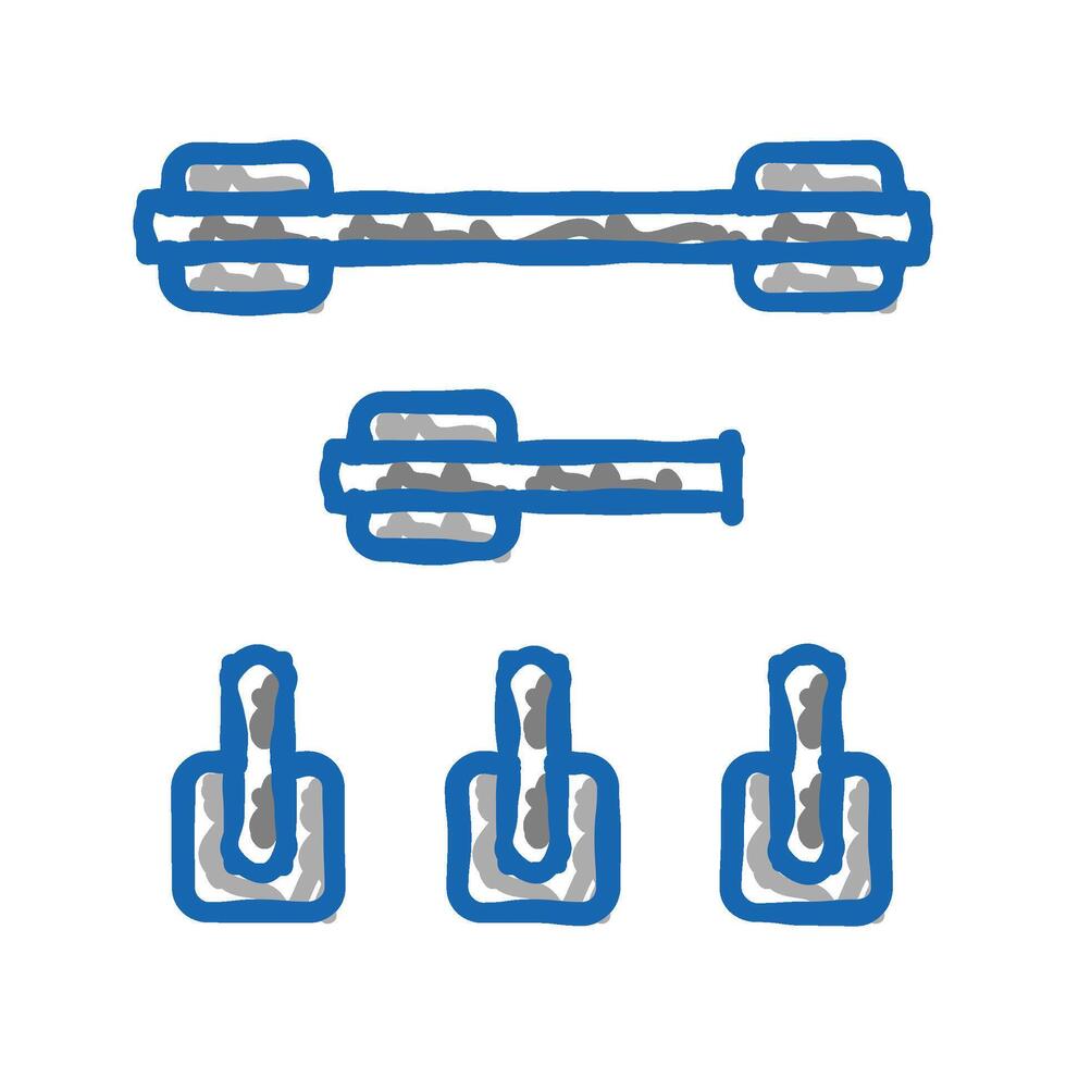 towel rail bathroom interior icon doodle illustration vector