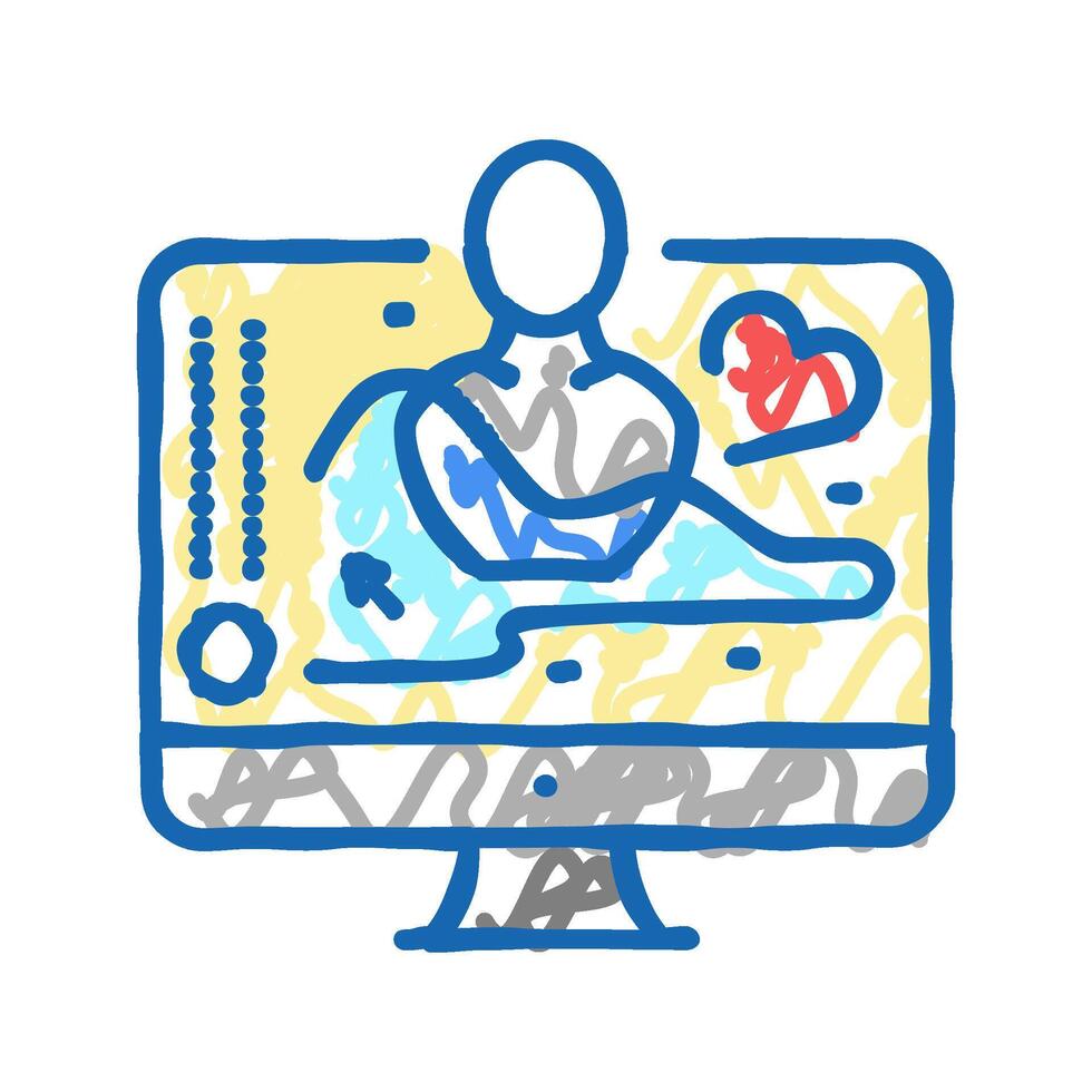 3d digital art icon doodle illustration vector