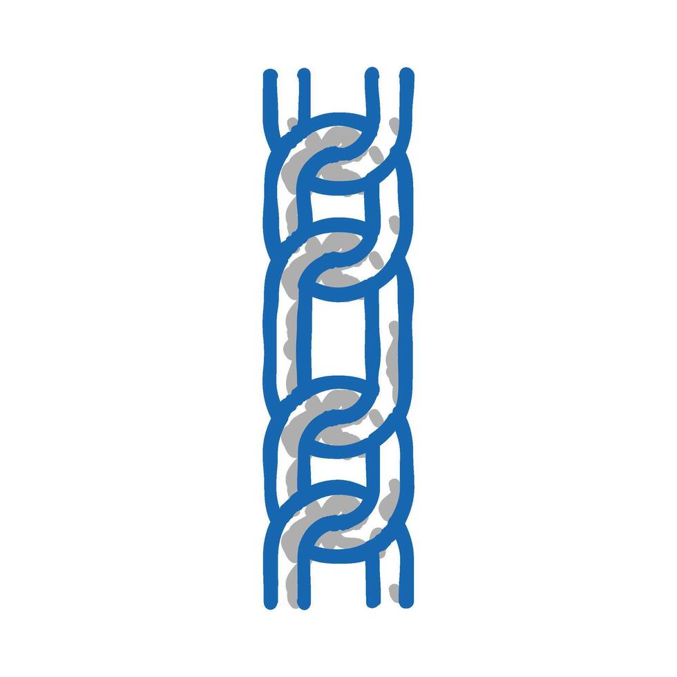 long and short chain icon doodle illustration vector