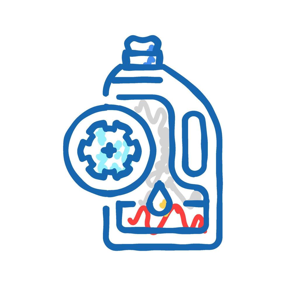 oil change car mechanic icon doodle illustration vector