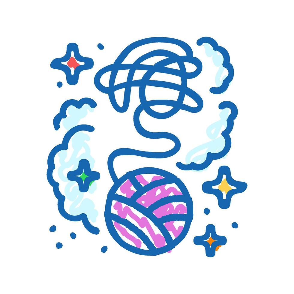 stress yoga relax icon doodle illustration vector