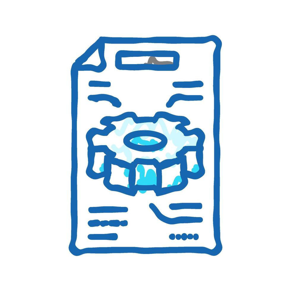 technical illustrations icon doodle illustration vector