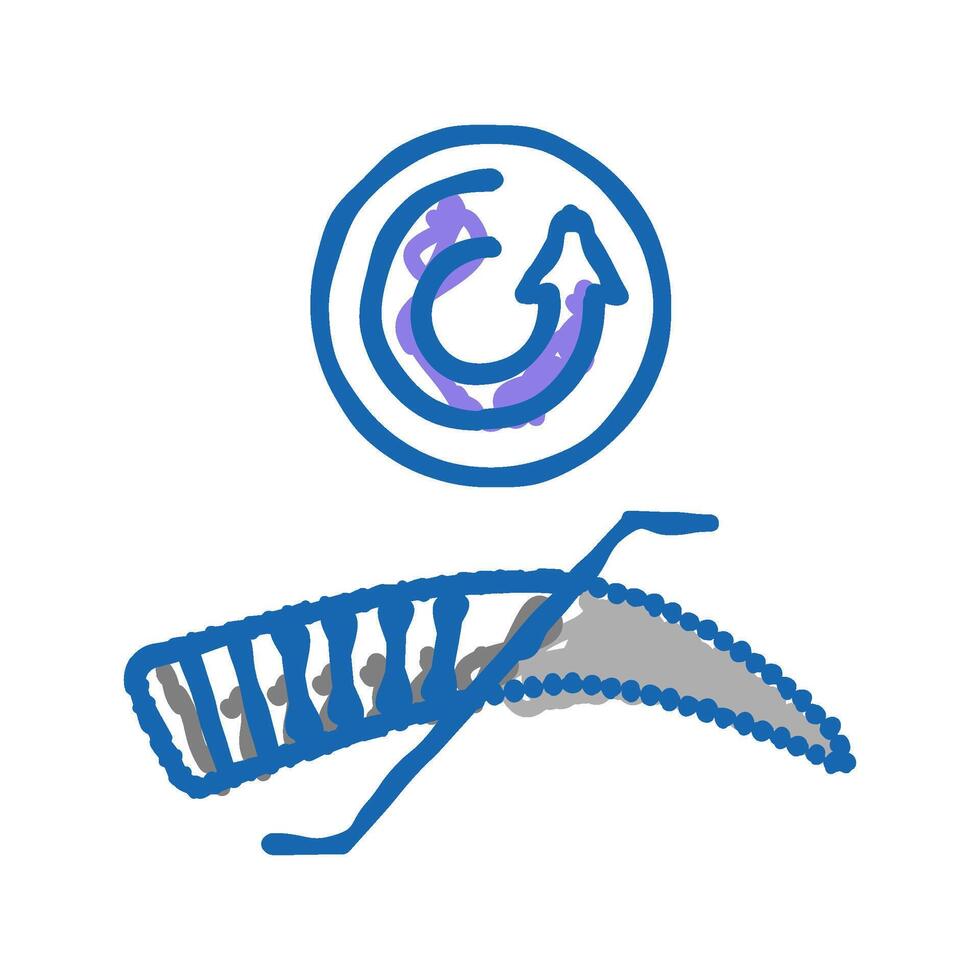 brow correction icon doodle illustration vector