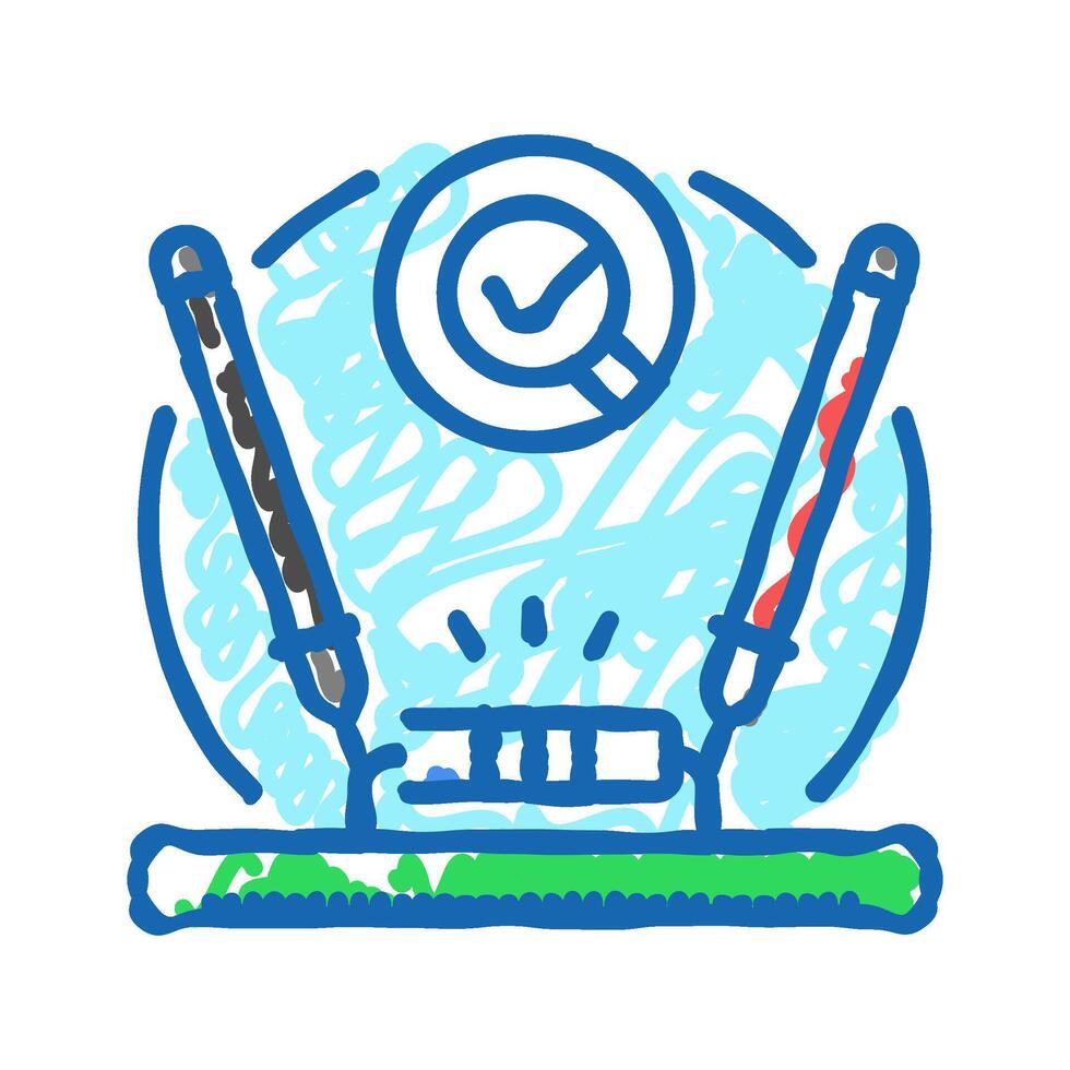 diode testing electronics icon doodle illustration vector