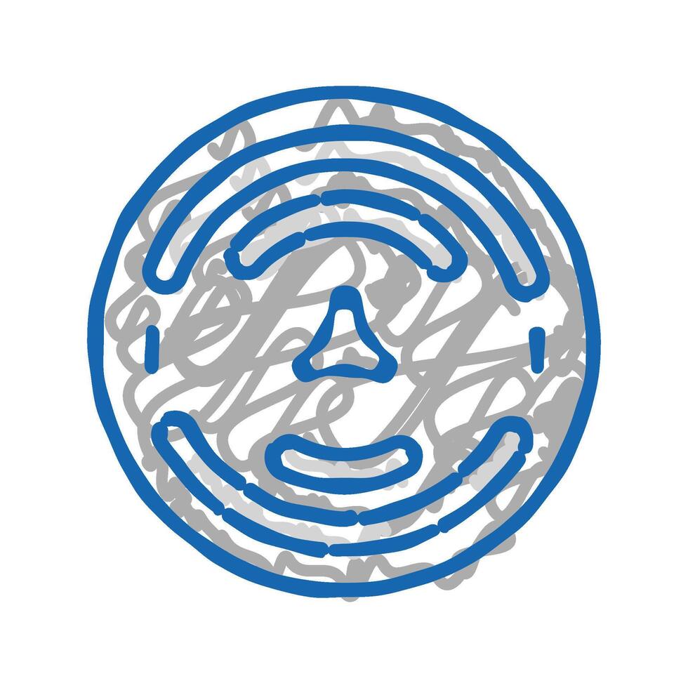 survey marker civil engineer icon doodle illustration vector