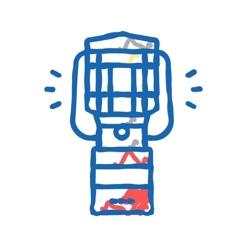lantern device icon doodle illustration vector