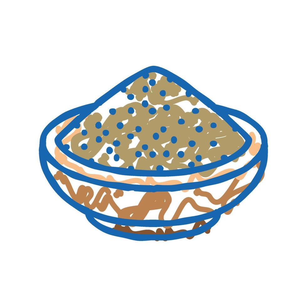 garam masala indian cuisine icon doodle illustration vector