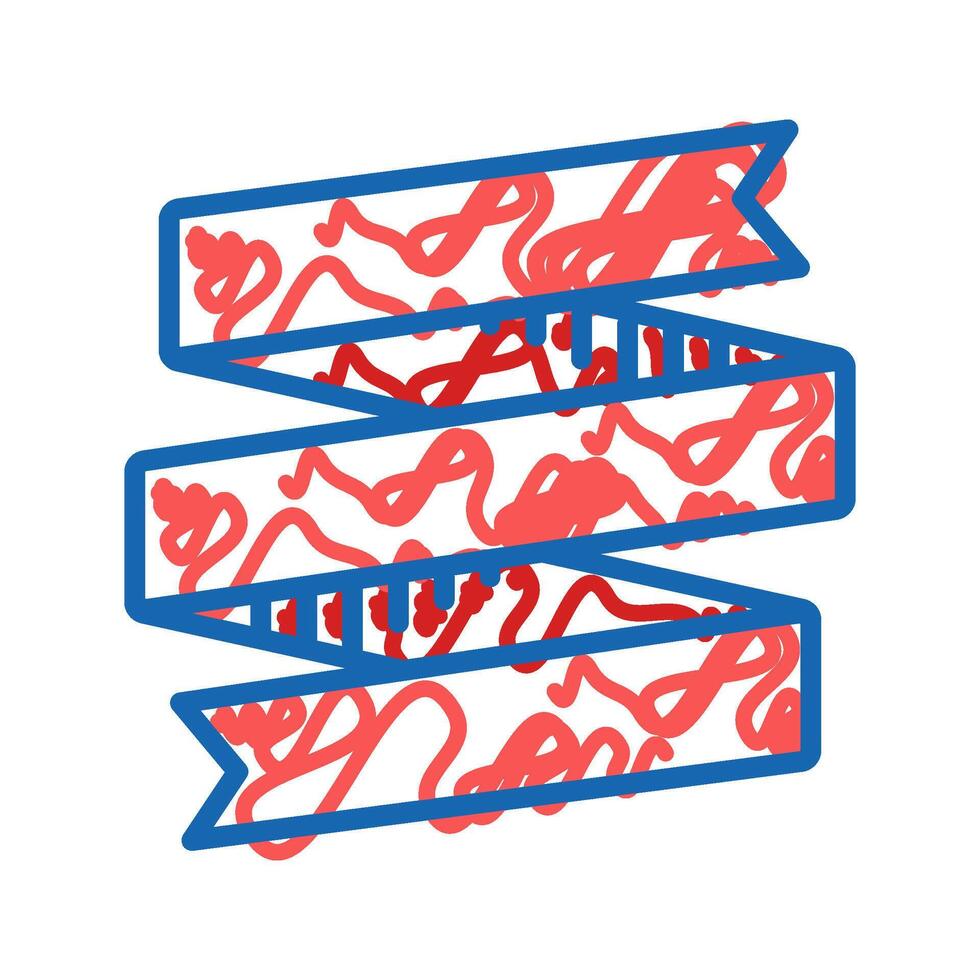 premium ribbon banner design icon doodle illustration vector