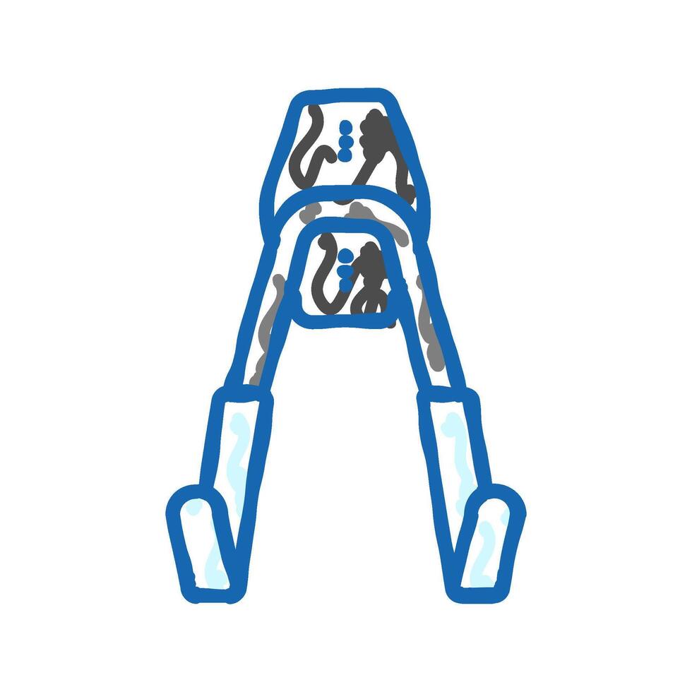 utility hook garage tool icon doodle illustration vector