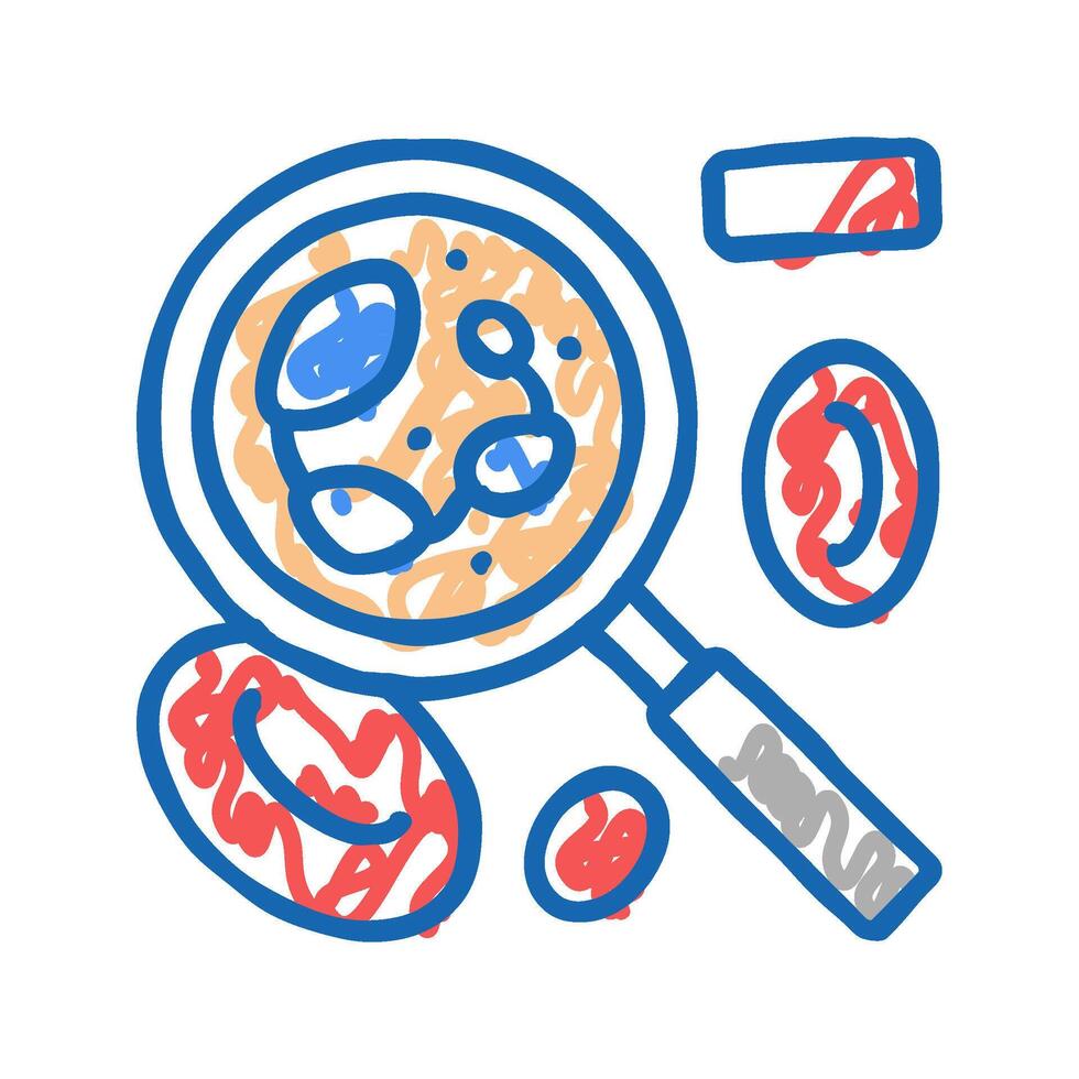 megaloblastic anemia researching icon doodle illustration vector