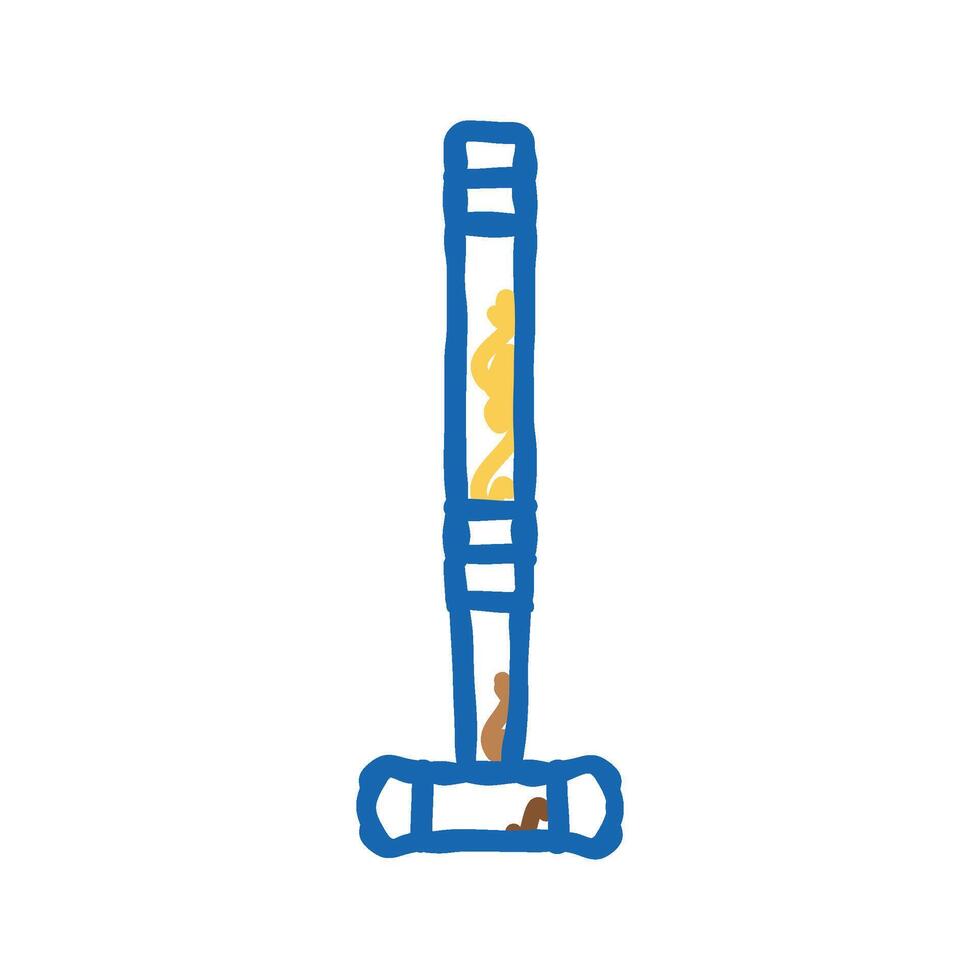 mallet croquet game icon doodle illustration vector