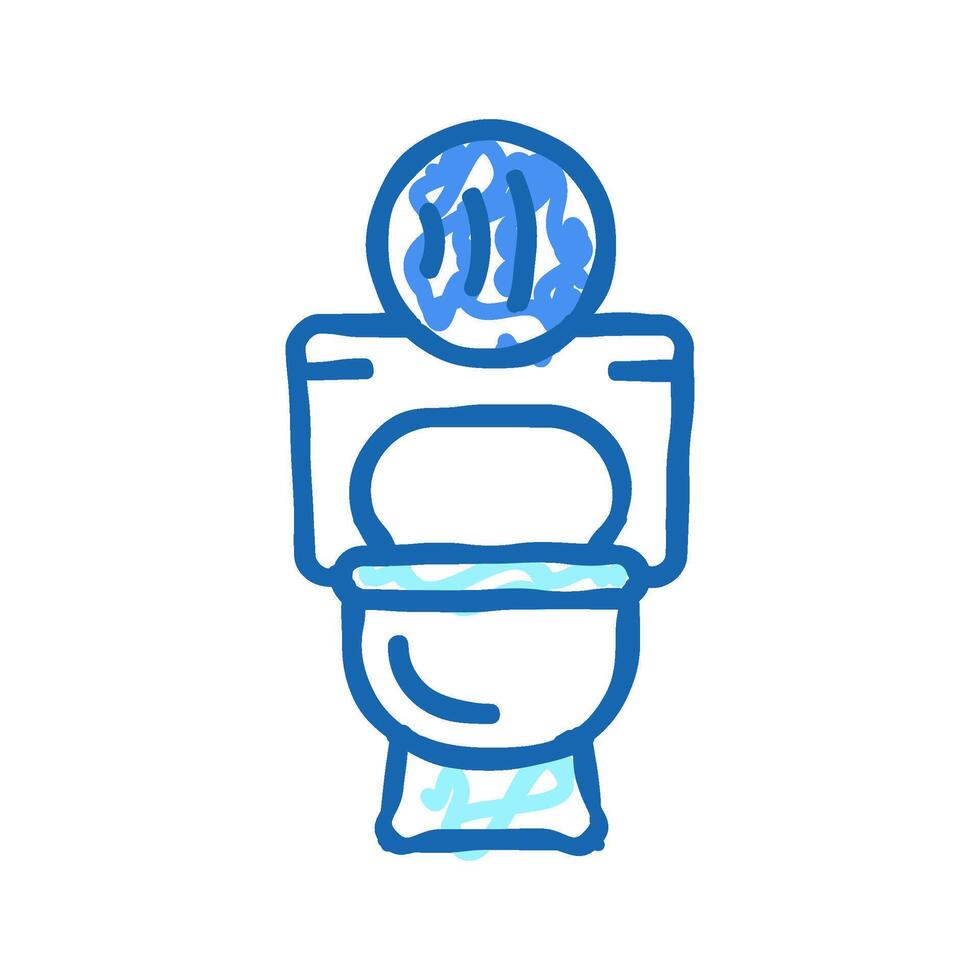 toilet contactless icon doodle illustration vector
