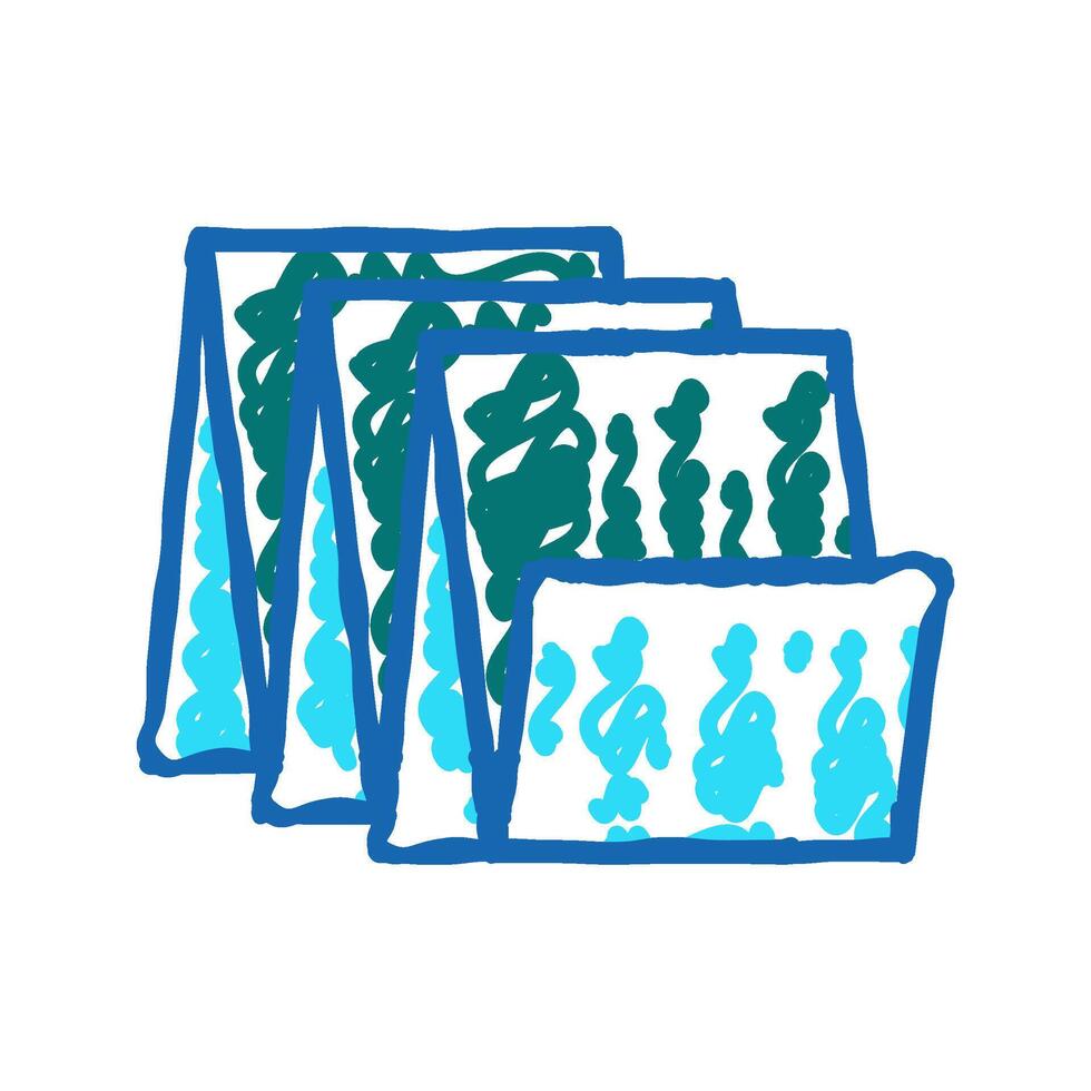 floor tiles icon doodle illustration vector