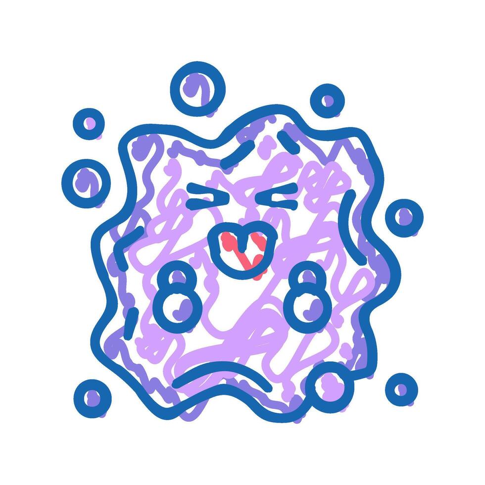 creature monster cute icon doodle illustration vector