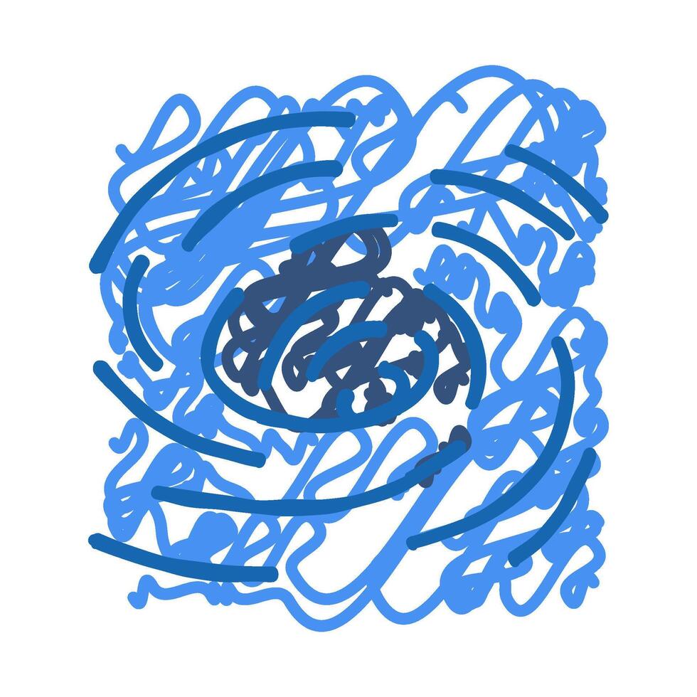 whirlpool rotating water icon doodle illustration vector