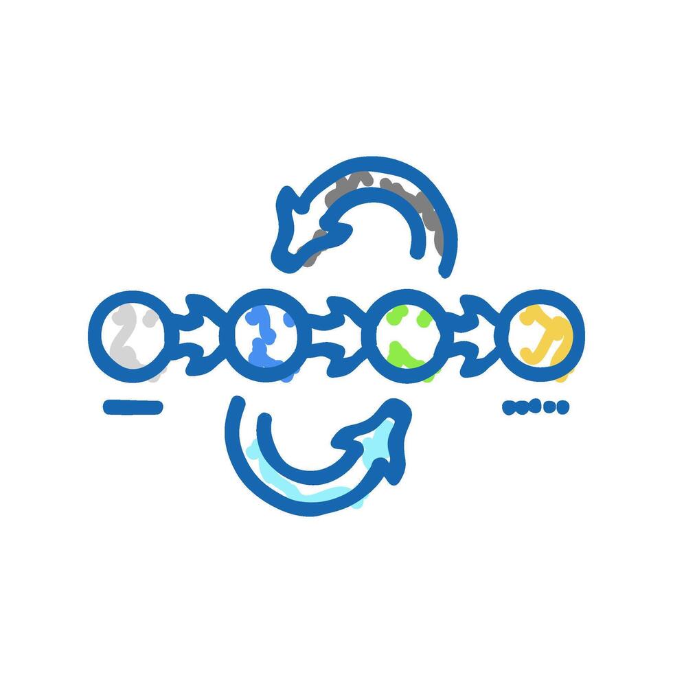 prototyping phase analyst icon doodle illustration vector