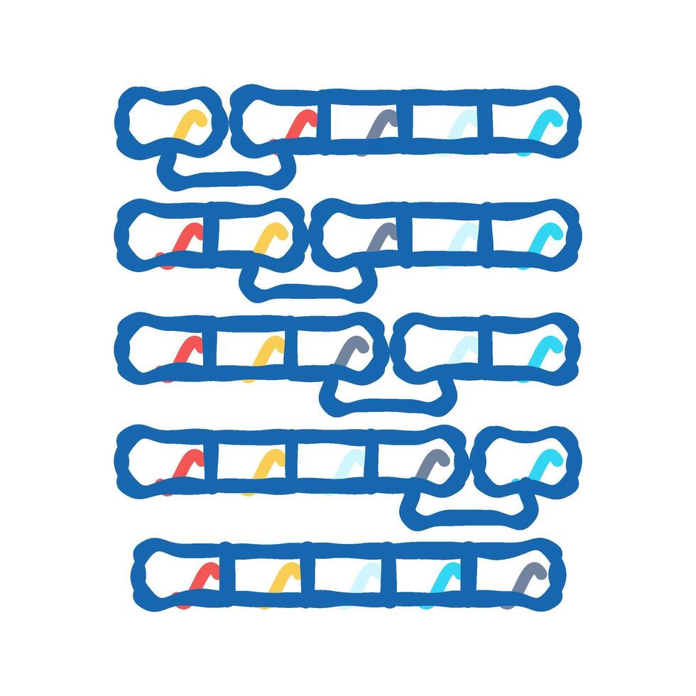 bubble sort algorithm icon doodle illustration vector
