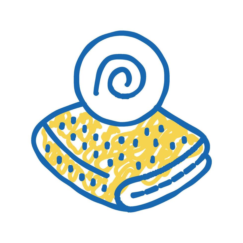 felt fabric icon doodle illustration vector