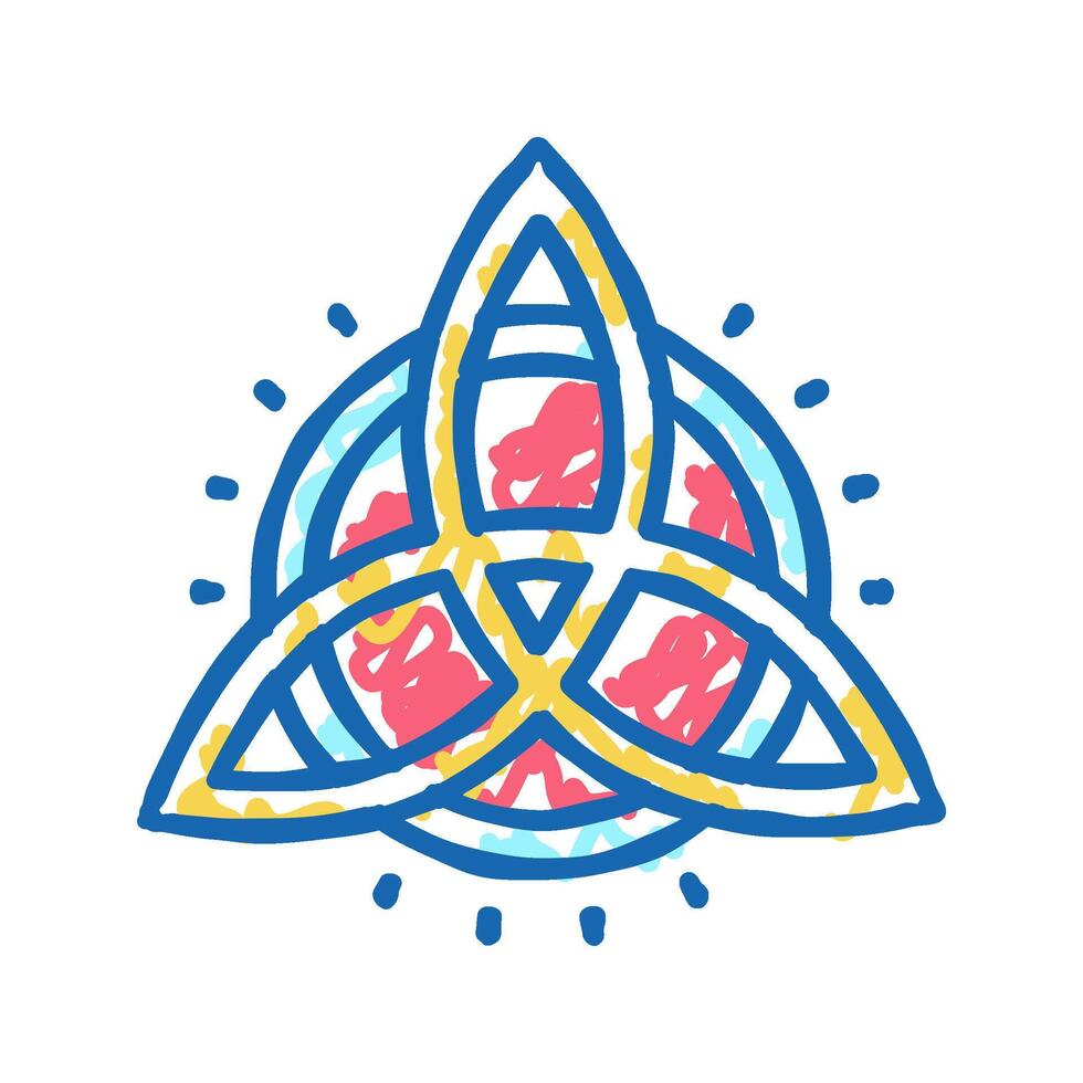 symbol astrological icon doodle illustration vector