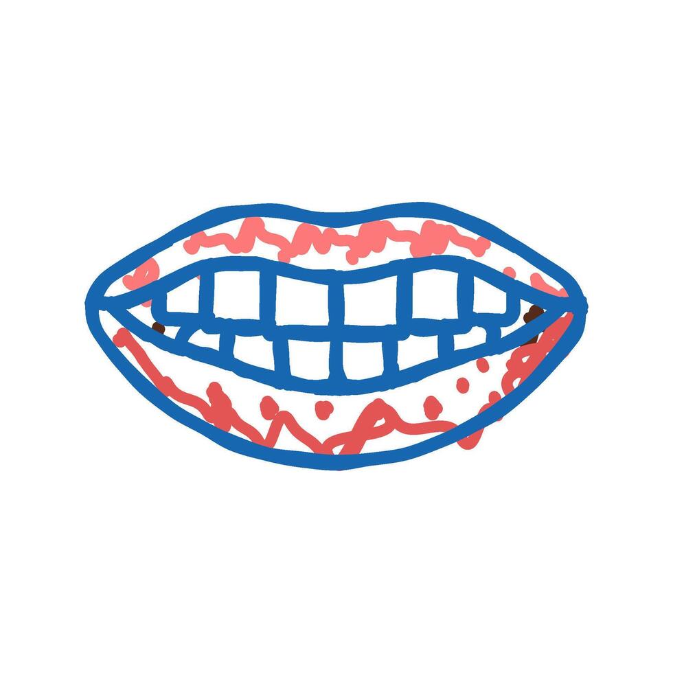 c d g k n s t x y z letter mouth animate icon doodle illustration vector