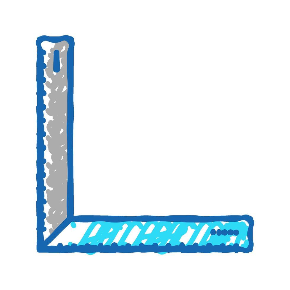 ruler tool repair icon doodle illustration vector