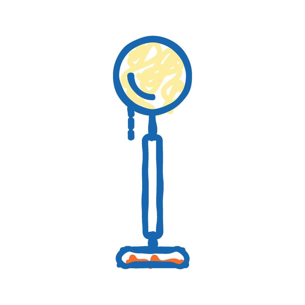 style table lamp icon doodle illustration vector