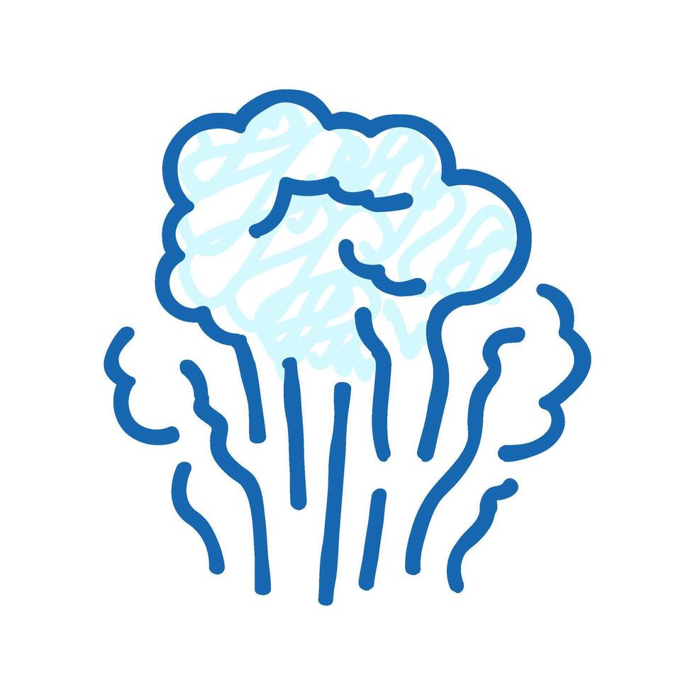 stream air icon doodle illustration vector